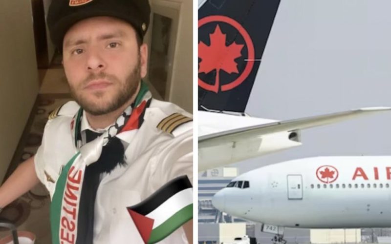 فصل طيار كندي مصري من عمله لدعمه فلسطين . الجمال نيوز